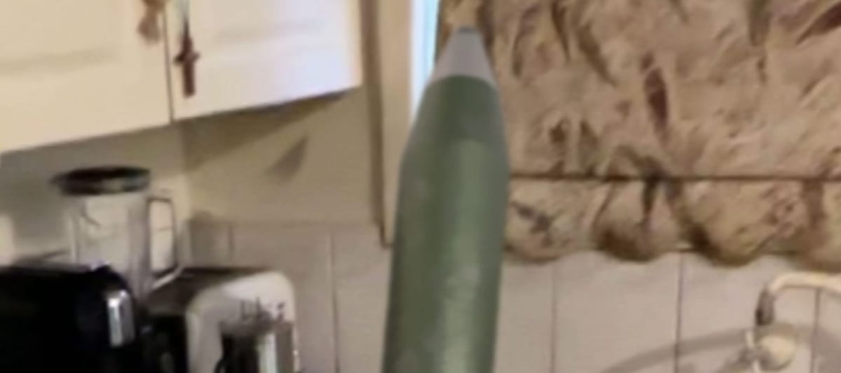 Missile in house